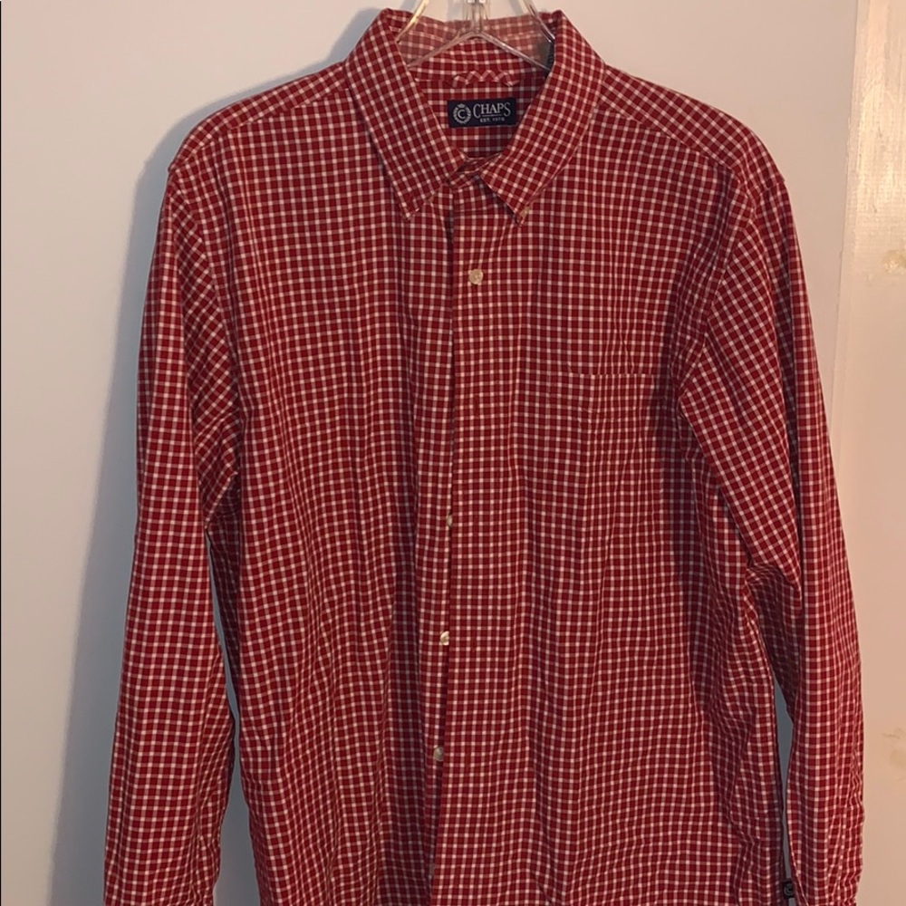 Chaps Mens Large Button Up